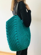 MAMAJASTUDIO Duża torba ,torebka damska,siatka pleciona.