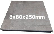 Blacha stalowa formatka płaskownik z blachy 8mm 80x250mm