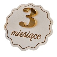 Tabliczki do zdjęć z miesiącami Grawer + Gratis tabliczka z imieniem