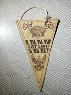 Proporczyk 30 lat LWP / Dzielnicowy Sztab Wojskowy ŁÓDŹ POLESIE