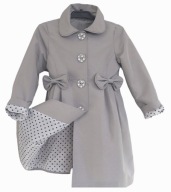 Płaszczyk wiosna/jesień (2KOK) szary r98