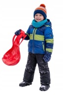 SANKI PLASTIKOWE JABŁUSZKO DLA DZIECI MUSZLA ŚLIZG PLASTIKOWY