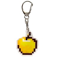 Brelok MINECRAFT Złote JABŁKO Apple Zawieszka Prezent DO KLUCZY Torebki