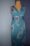 * ANNA FIELD * PIĘKNA SUKIENKA DŁUGA NOWA W PAWIE OCZKA_48