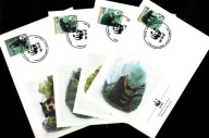 Boliwia / 4 Koperty FDC / 1346-1349 ( WWF - Fauna - Niedźwiedź ) 1991 r.