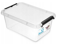 PUDEŁKO Z POKRYWKA NA RZECZY ORGANIZER PLASTIKOWY POJEMNY 4,5L