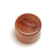 Pudełko na pierścionek zaręczynowy - Proposal (Bejcowane)