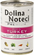 DOLINA NOTECI Premium karma mokra dla dorosłych psów indyk 400 g