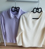 SWETEREK z kołnierzykiem LILIOWY _____zestaw 38