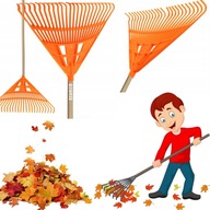 Grabie ogrodowe do liści trawy z kijem 24 zębów trzon grabki wachlarzowe