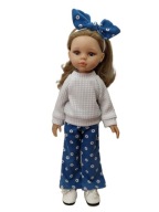 Ubranko komplet zestaw dla lalki Paola Reina 32cm bluza spodnie 3w1
