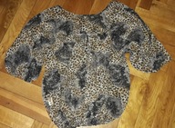 Luźna Bluzka Mgiełka panterka Intuition 4xl