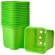 Doniczki do sadzonek rozsadu rozsadnik kwadratowa 5x5x5cm ZIELONE 14 szt.