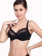 Biustonosz Lanny Mode 11577 CZARNY KORONKOWY 100D