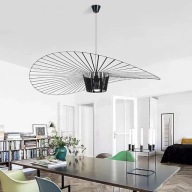 DD83 Lampa Wisząca Vertigo 120 cm E27 Retro Designerska Regulowana Czarna