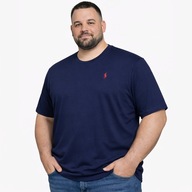 T-shirt męski plus size granatowy turecka bawełna duży rozmiar 5XL 128 cm