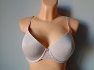 Śliczny biustonosz pudrowy róż usztywniany brak rozmiaru