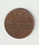 Polska II RP 2 grosze 1938 ladna z obiegu