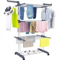 SUSZARKA NA PRANIE STOJĄCA DO UBRAŃ SKŁADANA XXL