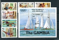 A52840)Olimpiada 84: Gambia 576 - 581** + Bl 17**