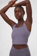 H&M SPORT TOP TRENINGOWY Z BIUSTONOSZEM M OSTAT