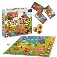 GRA PLANSZOWA KAPIBARY RODZINNA ZABAWKA DLA DZIECI STRATEGICZNA KAPIBARA