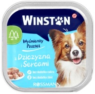 WINSTON Wyśmienity pasztet karma mokra dziczyzna i serca 150 g