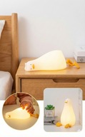 LAMPKA NOCNA MIEKKA KACZKA LED SILIKONOWA ABS DOTYKOWA TIMER DO ZASYPIANIA
