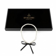 Choker z PEREŁ KOKARDA Naszyjnik PERŁOWY Y2K UNISEX