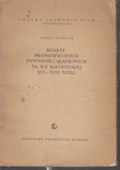 Relikty średniowiecznych powinności skarbowych na wsi małopolskiej ; jn