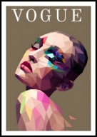 A2 PLAKAT OBRAZ PLAKAT VOGUE MAGAZYN OKŁADKA, MODA ELEGANCJA GLAMOUR