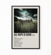 Plakat A4 z ramką SLIPKNOT "ALL HOPE IS GONE" 21x29,7cm