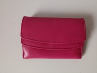 Śliczny portfelik skórzany Vintage 51 bardzo pakowny landrynkowy