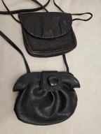 zestaw 2 torebki torebka retro vintage handbag old bag skóra naturalna