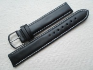 PASEK DO ZEGARKA SWISS bracelet CZARNA SKÓRA18mm