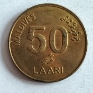 moneta Malediwy 50 laari 2008