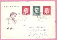 DDR 1956, FDC literatura poezja H.Heine, Mi 14 €