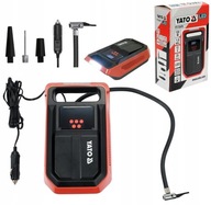 YATO MINI KOMPRESOR 12V SAMOCHODOWY Z WYŚWIETLACZEM LED 120W 10BAR 25L/MIN