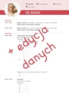 Szablon cv - z edycją danych