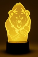 LAMPKA LED 3D NOCNA BIURKOWA NIEDZWIEDZ MIS BEAR 7 KOLORÓW