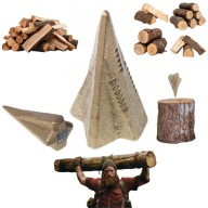 KLIN DO ROZŁUPYWANIA DREWNA DRZEWA 2KG KUTA STAL HARTOWANA ROZŁUPUJĄCY