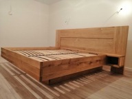 Łóżko Dębowe pod wymiar lewitujące