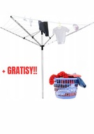 DUŻA SUSZARKA NA UBRANIA WYTRZYMAŁA ZEWNĘTRZNA 260 cm + GRATISY!