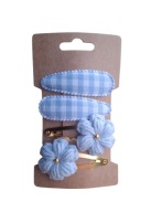 Spinki do włosów szydełkowe kwiatki 4 szt.