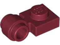 LEGO Płytka z zaczepem 1x1 4081b - Dark Red 2szt NOWE