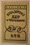 EKSLIBRIS BIBLJOTEKI ASP w Warszawie, DAR