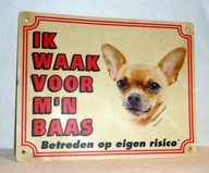 UWAGA Ratlerek zły pies .Wchodzisz na własne ryzyko - tabliczka