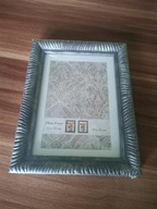 RAMKA na zdjęcia stojąca 13 x 18 cm ze zdobieniem BAROKOWYM srebrna