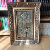 Krzyż prawosławny w ramie