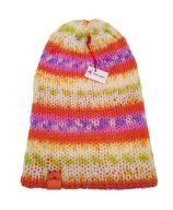 Lekka, kolorowa czapka we wzorki, wegańska, handmade